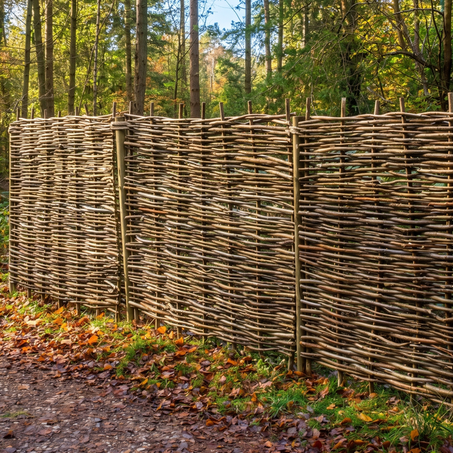 Handmade Hazel Hurdle Panels | Natural Garden Fencing