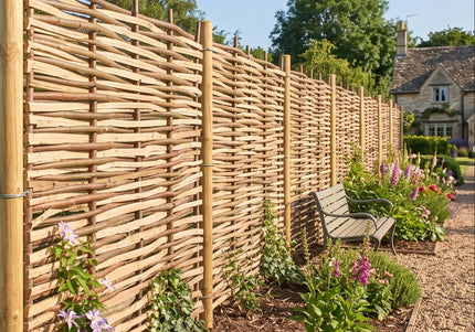 Handmade Split Hazel Hurdle Panels | Natural Fencing