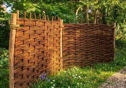 Handmade Willow Hurdle Panels | Natural Fencing
